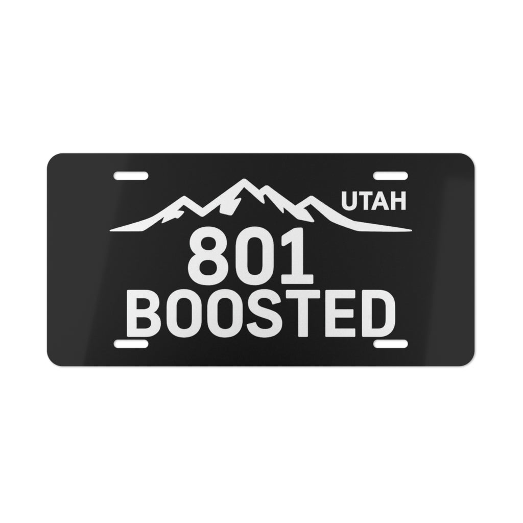 Utah 801 Boosted Vanity Plate