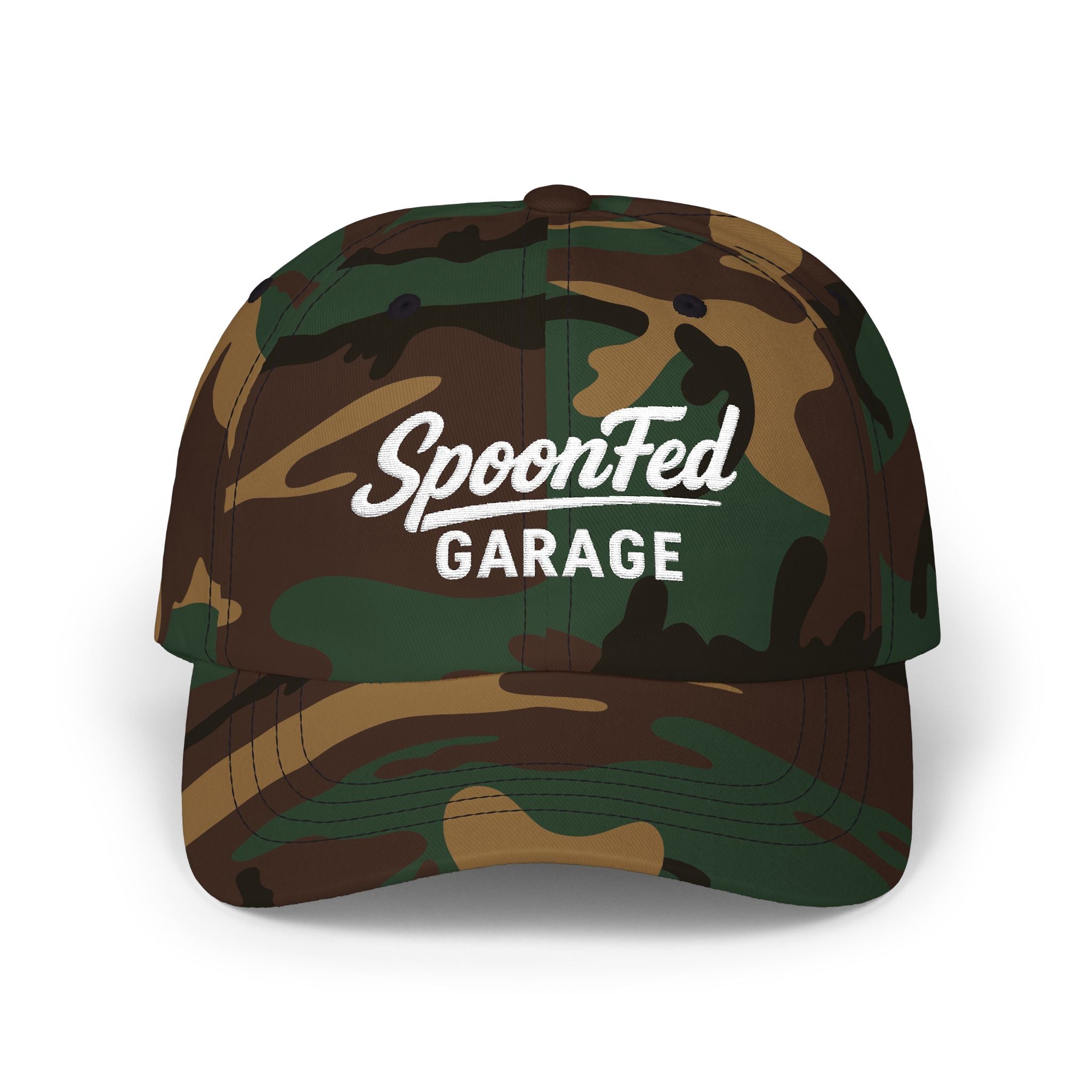 SpoonFed Garage Dad Cap — Classic Embroidered Baseball Hat