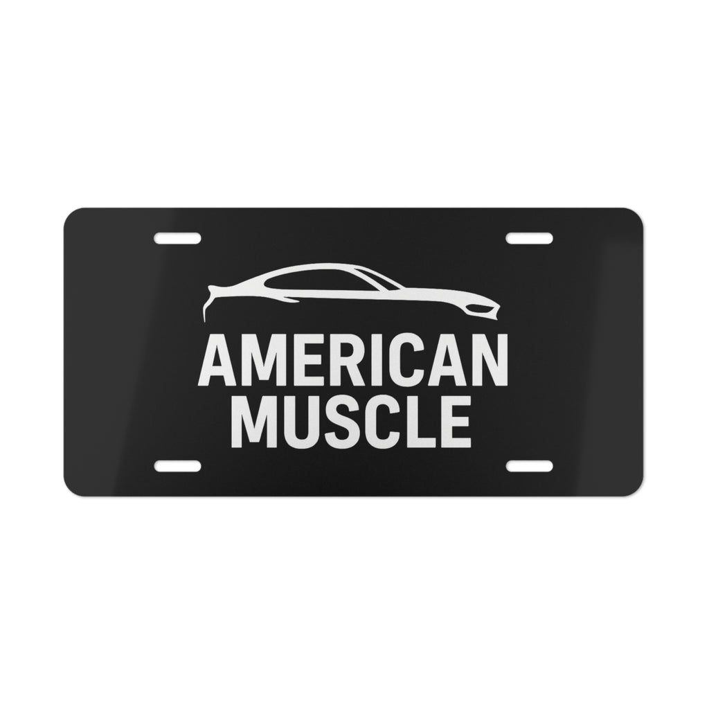 American muscle vanity plate