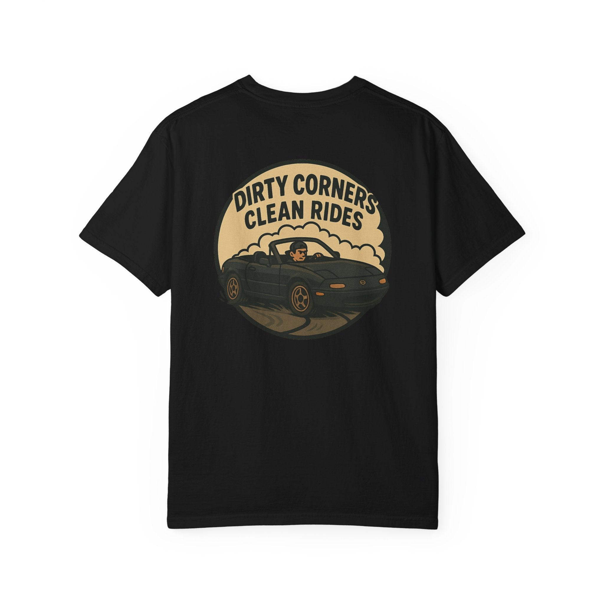 Dirty Corners Clean Rides T-Shirt Retro Drift Car Graphic Tee